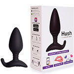 Фото черной вибропробки Lovense Hush Medium с коробкой