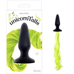 Коробка с пробкой для анальных стимуляций NS Novelties Unicorn Tails с желтым хвостом единорога