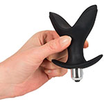 Анальная черная втулка с вибрацией Vibrating Anchor Plug You2Toys Black Velvet