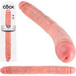 Фото двухстороннего фаллоимитатора PipeDream King Cock Thick Double Dildo с разных ракурсов