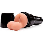 Фото мастурбатора-попки с мошонкой Fleshlight FleshSack в черной тубе с крышечкой