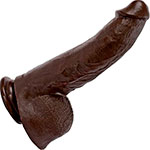 Гигантский фаллос с мошонкой Doc Johnson Mr Marcus 9 R5 Cock  Balls