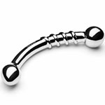 Изогнутый фаллоимитатор для анальных ласк из стали Le Wand Bow