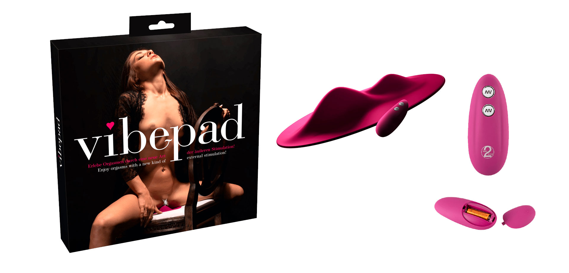 клиторально-анальный вибратор для наружной стимуляции.