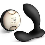Черный массажер простаты Lelo Hugo Black с пультом.