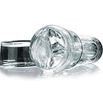 Пример прозрачных мастурбаторов-вагин Fleshlight модели Ice Lady Crystal