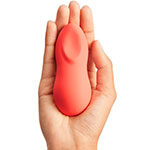 Компактный оранжевый вибромассажер для клиторальной стимуляции от We-Vibe Touch X