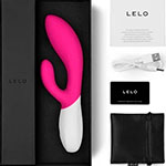 Розовый вибратор Lelo Ina Wave Cerise премиум-класса в коробочке