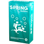 Бирюзовая упаковка кондомов рельефных Spring Bubbles