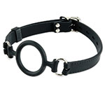 Черный расширитель для рта с кольцом Silicone O-Ring Gag