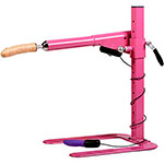 Розовая секс-машина Цезарь 3.0 с телесной насадкой