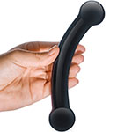 Стеклянный стимулятор простаты Bull Black Dildo Glas черного цвета