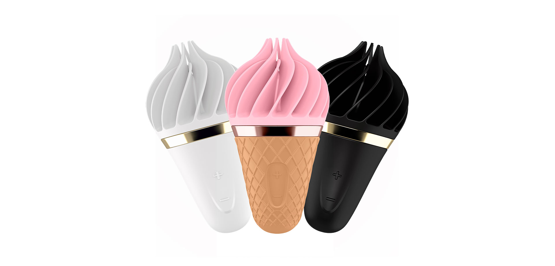 Вибратор для клитора в форме мороженого.