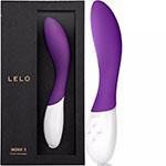 Фото фиолетового вибратора для точки G от Lelo Mona 2 Purple с коробочкой