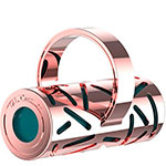 Темно-зеленая вибропуля в золотом фиксаторе для пальца от ML Creation Gold Finger