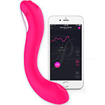 Фото телефона и вибромассажера для зоны G Lovense Osci 2 G Spot Toy