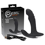 Анальный черный вибростимулятор Rebel Plug