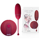 Виброяйцо Lola Toys Love Story Mata Hari на ДУ бордового цвета