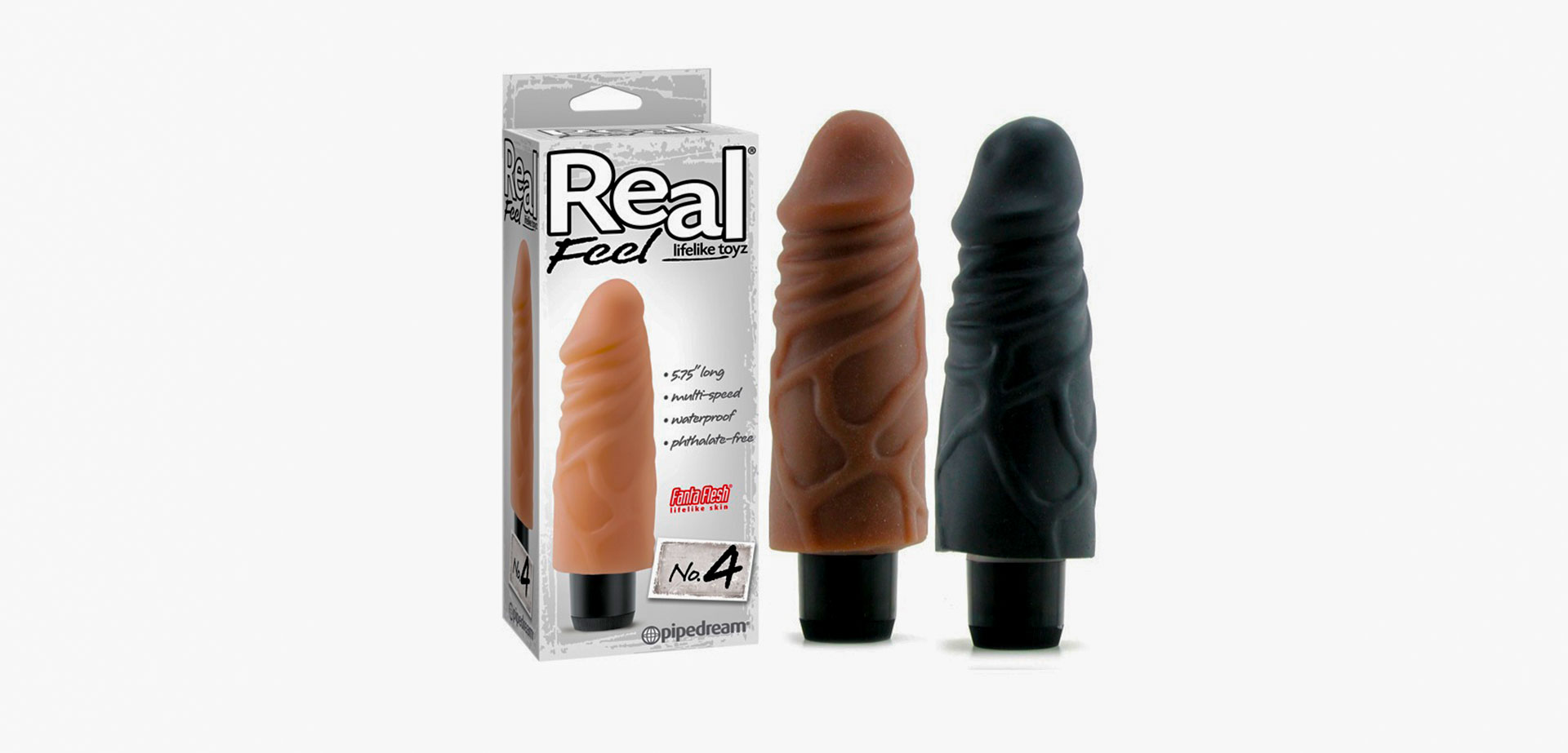 Водонепроницаемый вибростимулятор Pipedream Real Feel Lifelike.
